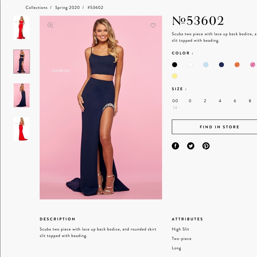 NWT Sherri hill size 4 formal